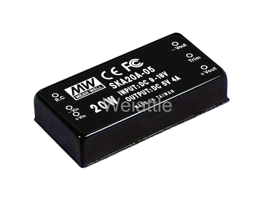 Meanwell Mean Well Original 5 v 4000ma Ska20 20 w Dc-dc Regulamentado Conversor Única Saída Ska20a-05 1 Meanwell MEAN WELL original SKA20A-05 5 V