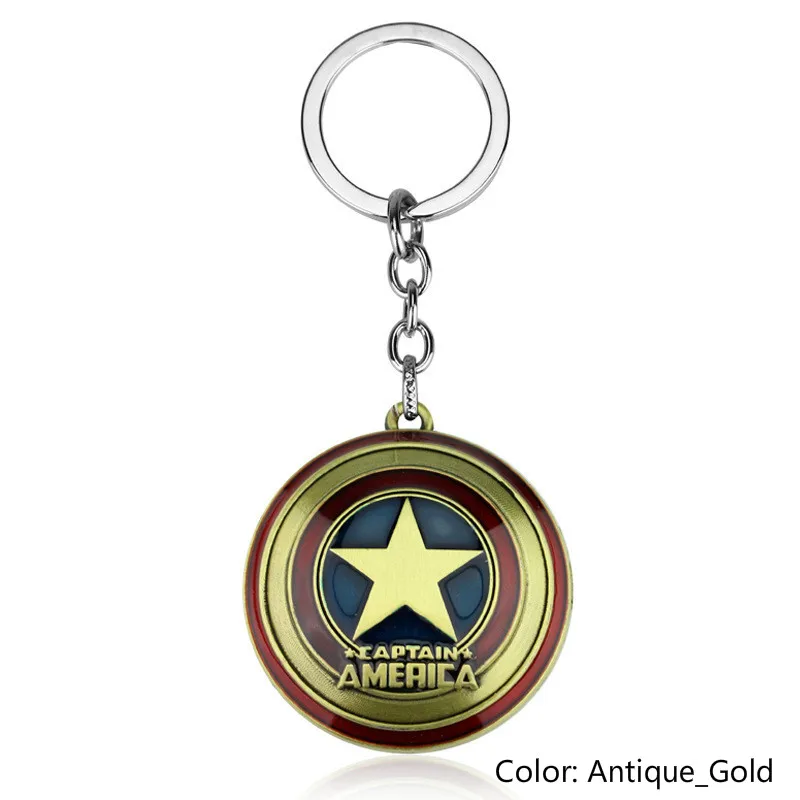 

Marvel Comics Super Hero Captain America Avengers KeyRings Keychains Holder Purse Bag Buckle Accessories Gift Key Chains