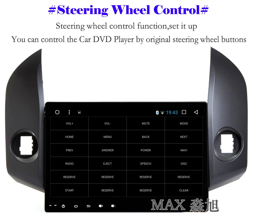 Top MAX HD 2G+32G Android 8.1.0 Car DVD Player for Toyota RAV4 2008 2009 2010 2011 2012 Car Radio RDS 4G WiFi SWC GPS Free Map 8