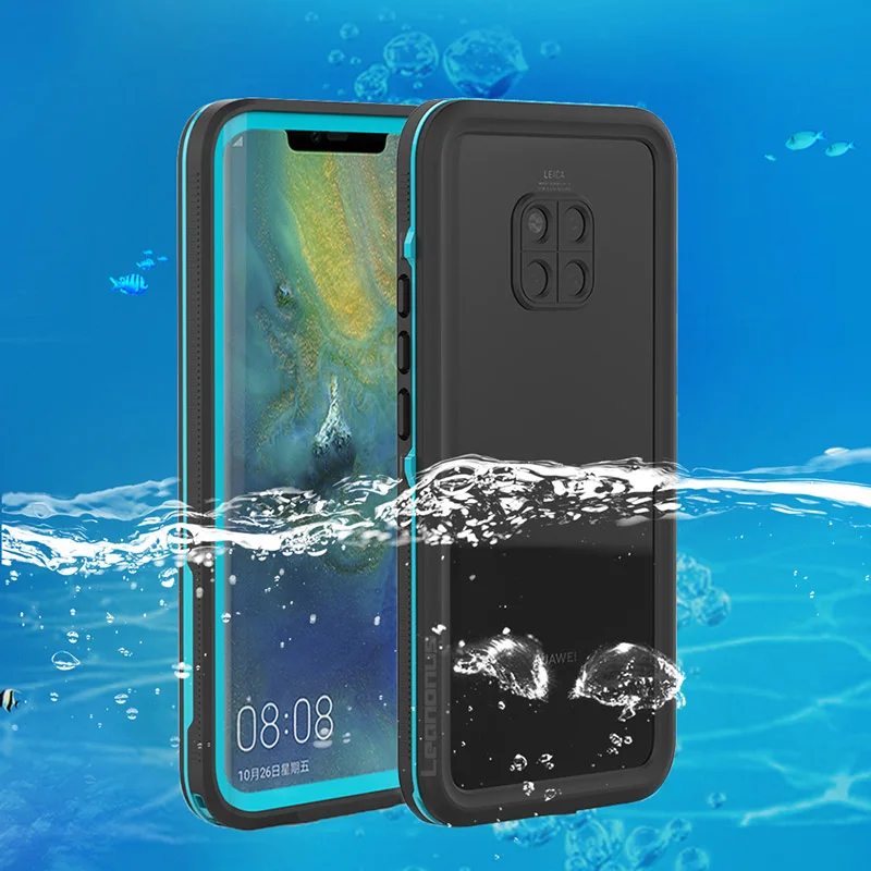 

Alxun For Huawei Mate20 Pro Case 360 Degree Dustproof Protection Shockproof Cover IP68 Diving Swim Proof Dustproof Sport Coque