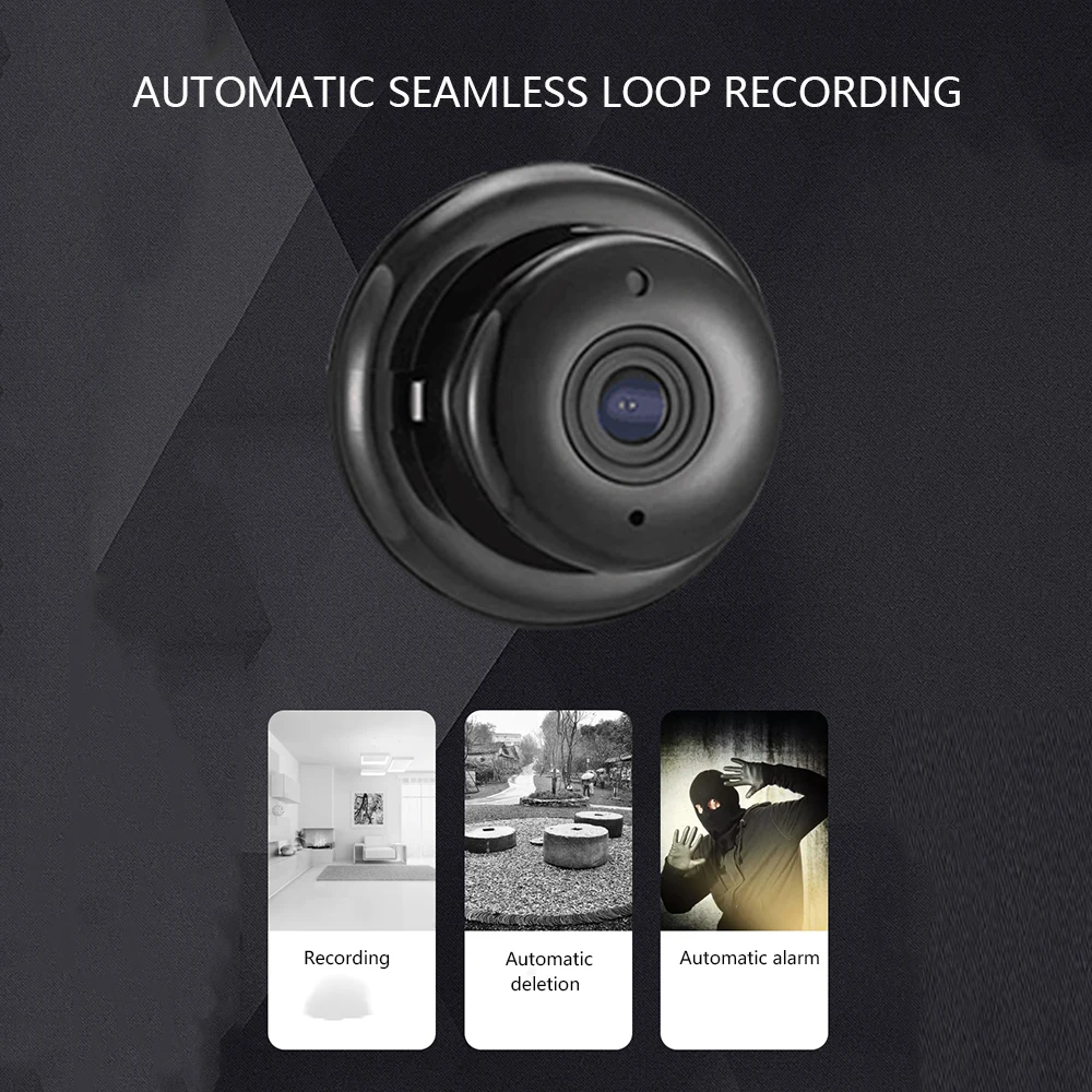 Беспроводная видеоняня Loozykit 1080P портативная Wi Fi IP смарт камера ночного видения