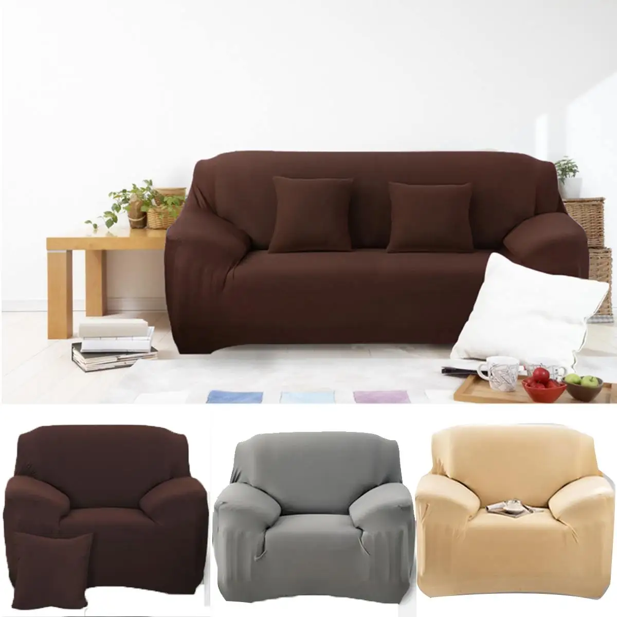 1-3 Seat Slipcover Sofa Chair Furniture Waterproof Cover Dustproof Corner Couch Cover Protector Home Decor