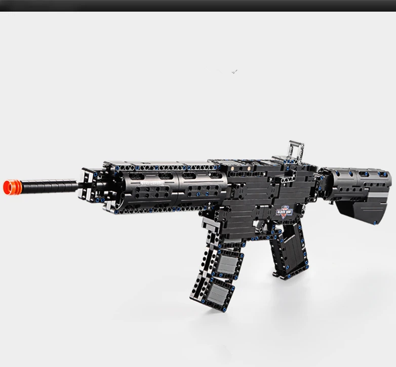 Игрушечный строительный блок M4A1 621 шт. пневматические пистолеты для страйкбола и