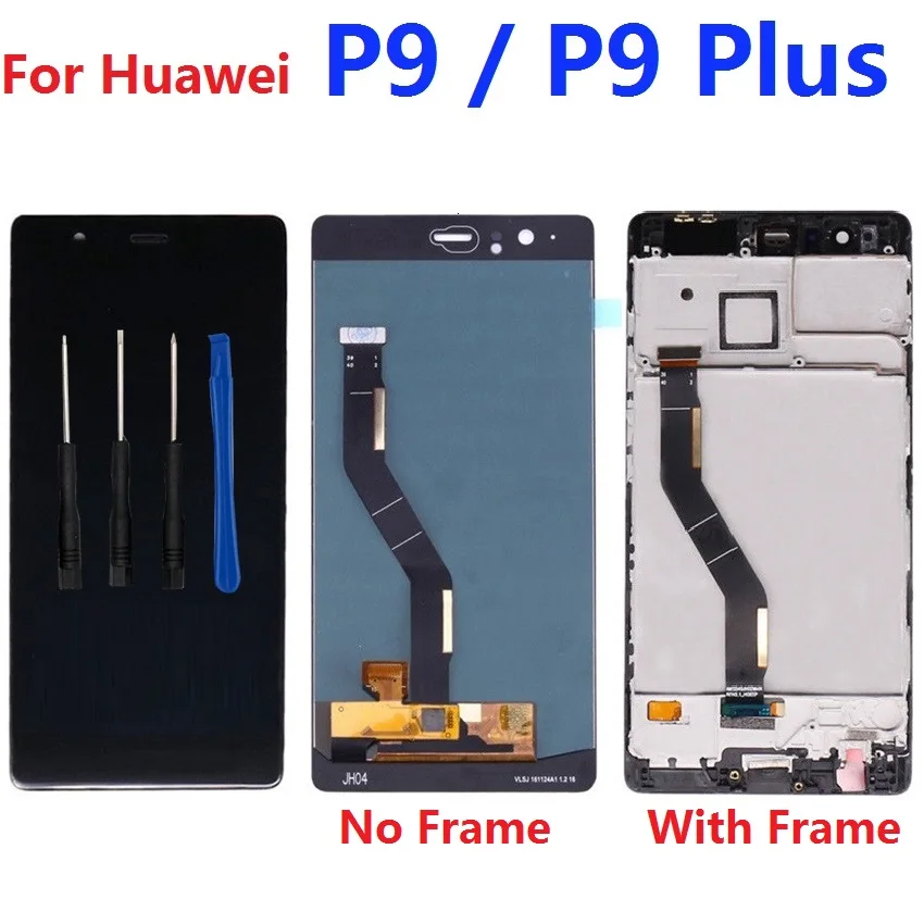 

For Huawei P9 / P9 Plus LCD Display Touch Screen Digitizer Sensor with Frame 1920x1080 VIE-L09 VIE-L29
