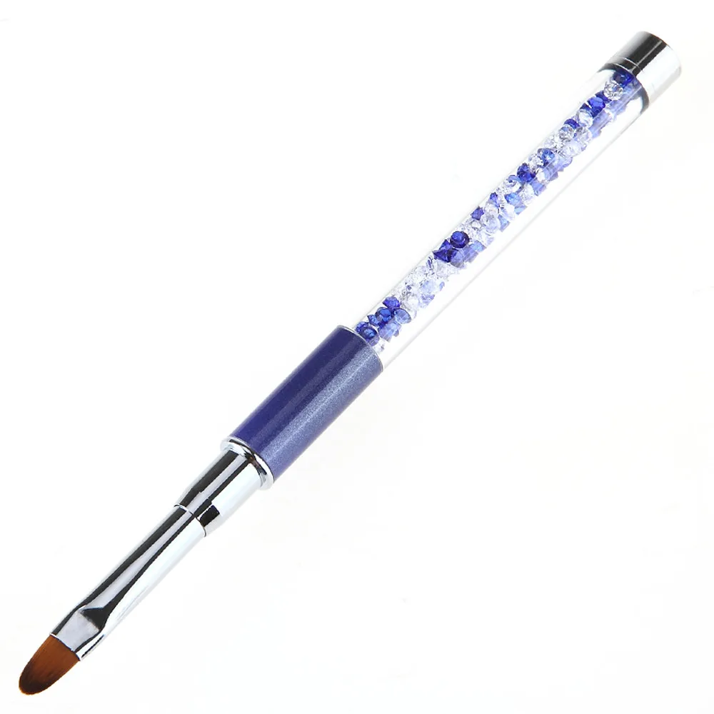 Haicar 1 шт. УФ гелевая ручка для дизайна ногтей резьба ручка Кисти Профессиональная практичная акриловая ручка салонный инструмент красивые инструменты для дизайна ногтей - Цвет: DarkBlue