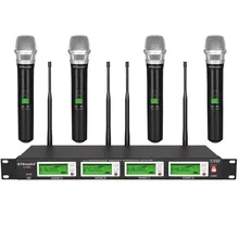 G-787H 4*100 канал частоты UHF Беспроводной Карманный микрофон(5 комплектов