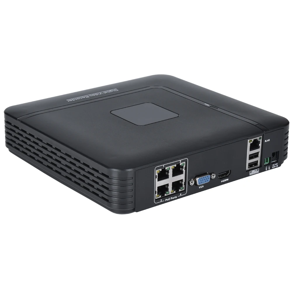 Hamrotte CCTV NVR 4CH POE NVR Full HD 1080P для IEEE802.3af 48 в POE ip-камера система безопасности оповещение по электронной почте Обнаружение движения ONVIF