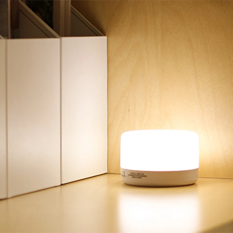 Controle de Toque Luzes de Cabeceira Ledgle Noite Luminaria Lâmpada Dimmable Lâmpadas Quarto Luz Recarregável Led Portátil Lampara 7 Luzes e Iluminação
