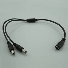 Gakaki 50Pcs 2.1*5.5Mm 1 Female To 2 Male Splitter Plug Cable Dc Power Splitter Plug Cable 12V For Cctv Camera Surveillance