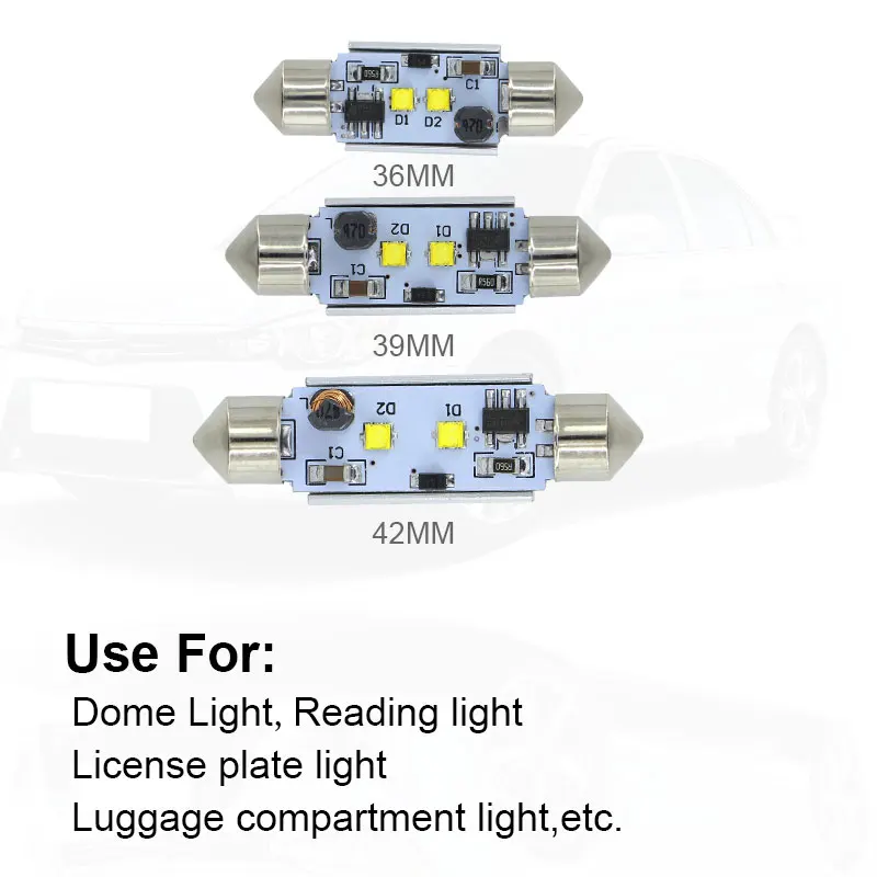 2x CANBUS C5W 36 мм фестон для женского номерного знака Mercedes Benz W208 W209 W203 W169 W210 W211 W212 AMG