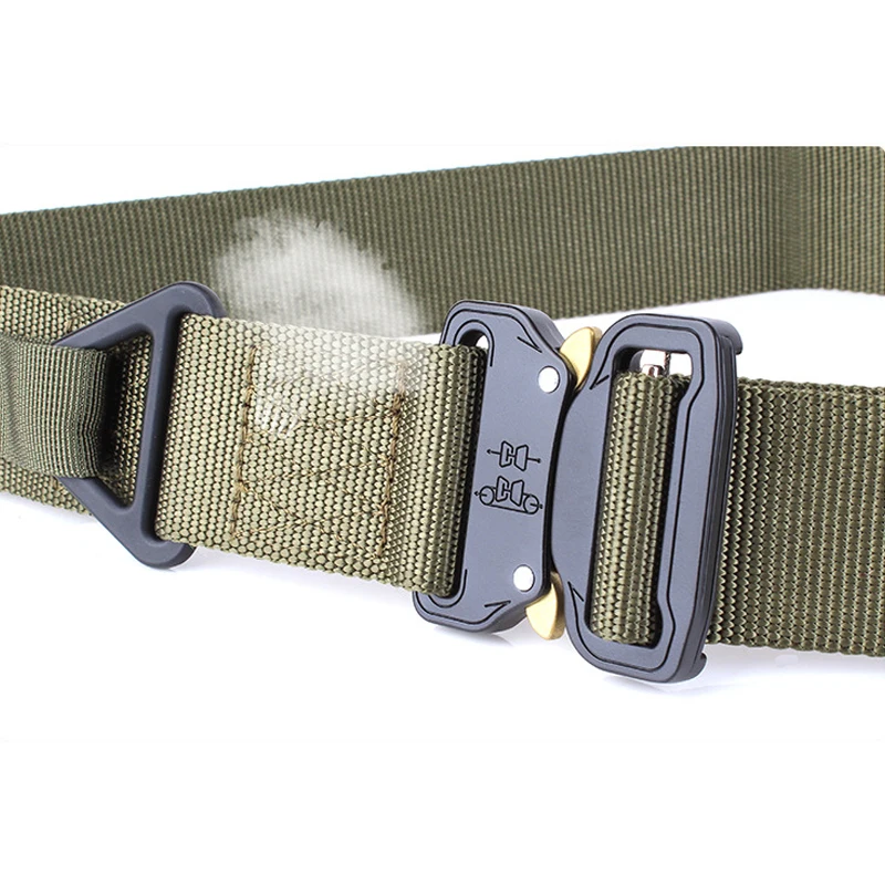 Günstige FRALU Neue Herren Nylon gürtel Metall einfügen schnalle military nylon Ausbildung gürtel Armee taktische gürtel für Männer Beste qualität männlichen strap