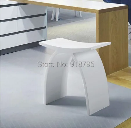 new matte moderna curva bagno sedile sgabello da bagno di vapore doccia sedia bianca pietra superficie