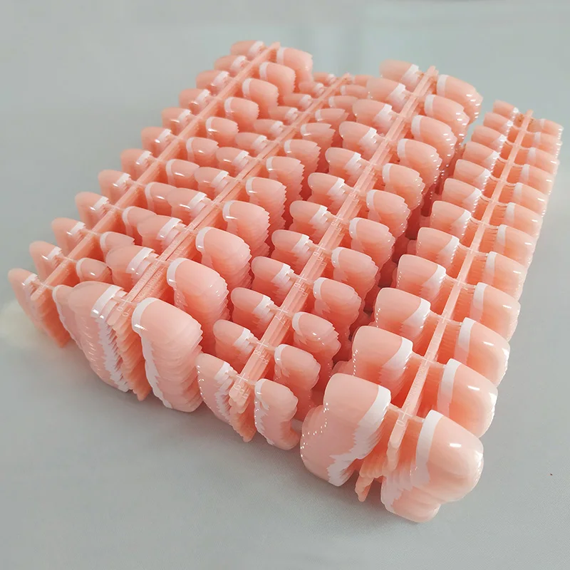 

2400pcs Short Classical French Nail Tips Full Cover Nep Nagels Artificial False Nails Batch Sale Fake Nails Art Display Tools