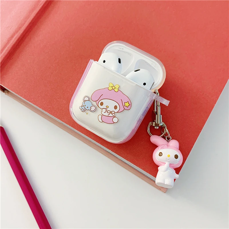 Японский мультфильм милый Cinnamoroll Собака с большим ухом беспроводной bluetooth гарнитура чехол для airpods пара Молока Мягкий ТПУ чехол с подвеской - Color: Only earphone box