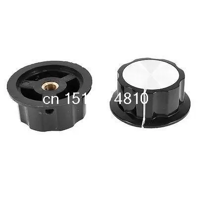 

2 x Replacement 6mm Shaft Dia Silver Tone Plastic Gas Stove Rotary Knobs