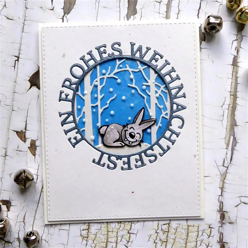 

Naifumodo German Alphabet Die Letter Metal Cutting Dies for DIY Scrapbooking Decorative Craft Paper Cards Making Alles Liebe