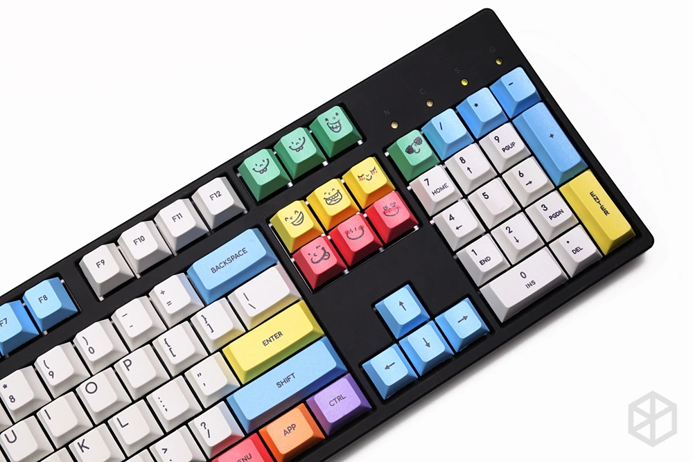 Вишневый профиль краситель Sub Keycap набор PBT пластиковый мелок Мел для механической клавиатуры Белый Синий Оранжевый gh60 xd64 xd84 xd96 87 104