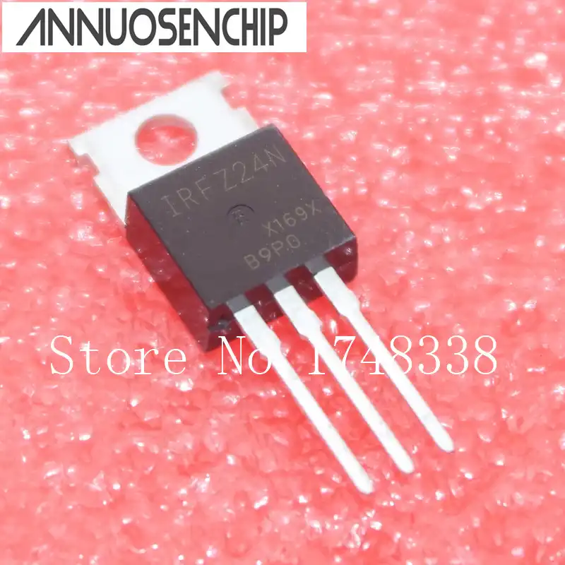 2pcs IRFZ24N IRFZ24 HEX Power MOSFET N-Channel 17A 55V