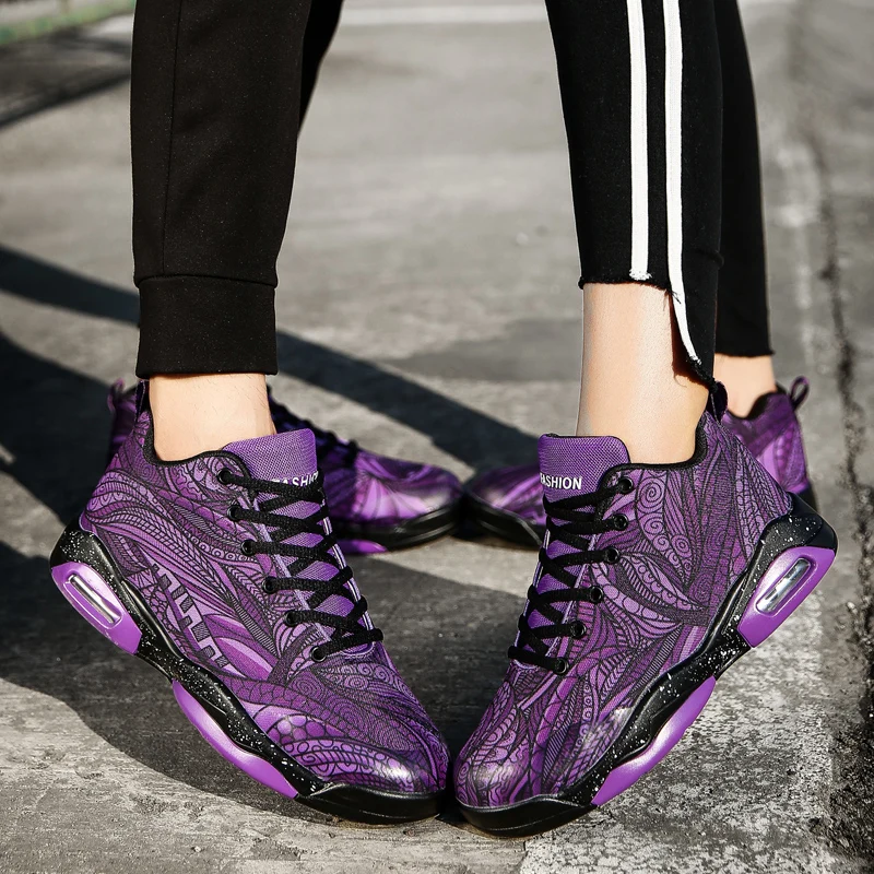 Los hombres zapatos de Baloncesto deporte de alta zapatillas transpirable al aire libre atléticos hombres botas de tobillo Lace-up cesta Baloncesto tamaño grande