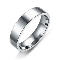 Vintage Stainless Steel Black Rings for Women Wedding Rings Cocktail Rings Men Jewelry Width 6mm - Image 2