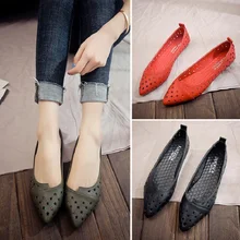 Сезон весна-лето; модные Нескользящие удобные водонепроницаемые мокасины на плоской подошве; повседневная женская обувь с острым закрытым носком