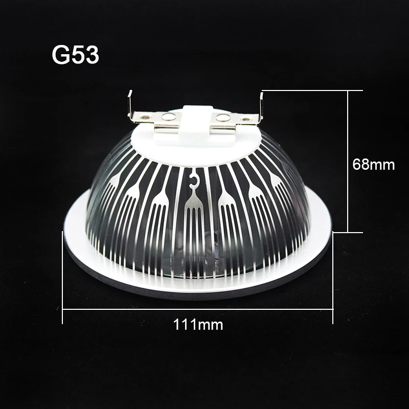 G53/GU10 ES111 QR111 AR111 Светодиодный светильник 14 Вт прожекторы 7*2 Вт огни теплый белый/натуральный белый/холодный белый вход DC 12 В/AC85-265V