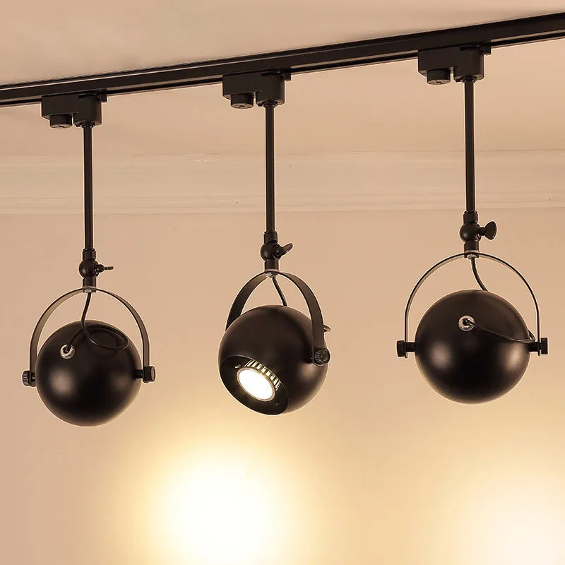 

LED Track Spotlight Cob Spotlight Clothing Store Slide Rail Light Ceiling Spotlight Exhibition Lamp Ball Track Light G818