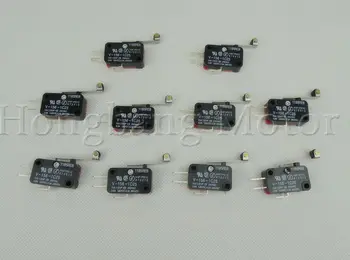 

10pcs V-156-1C25 Long Straight Hinge Lever Type SPDT Micro Switch Limit Switch
