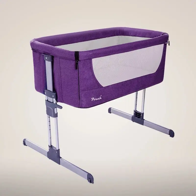 

0-9 Months Children's Bed/Mother And Child Bed Crib/Adjustable One Side Can Open Convenient Care Bed By Bed Detachable/Washable