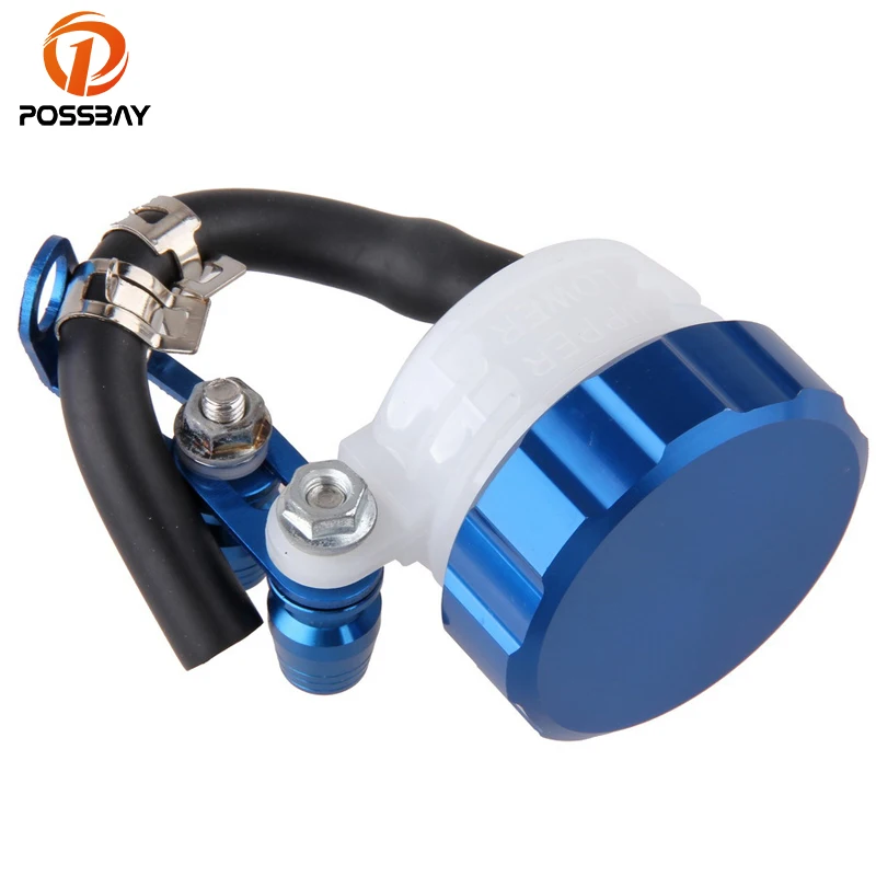 POSSBAY 1pcs Motorcycle Cylinder Fluid Oil Cup Rear Brake Pump Master Front Brake Clutch Tank