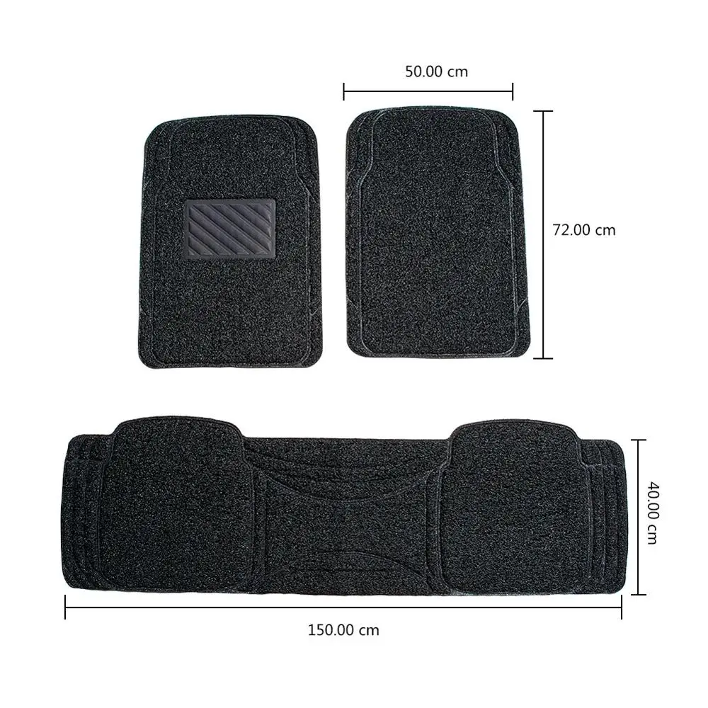 Черные автомобильные коврики автомобильные аксессуары для интерьера коврики для защиты пола для переднего заднего водителя и пассажира