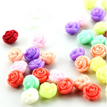 

Acrylic Colorful roses loose beads DIY Beads Bracelet making 11mm