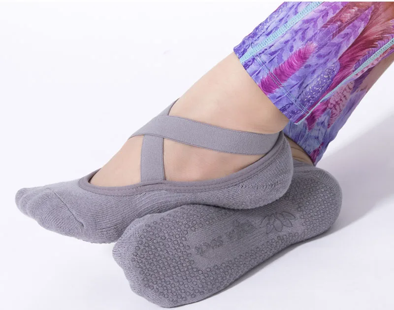 Профессиональный сарафан Танцы носки полы Йога носки Feamle не скользят носки для пилатеса Для женщин танцевальные носки для йоги