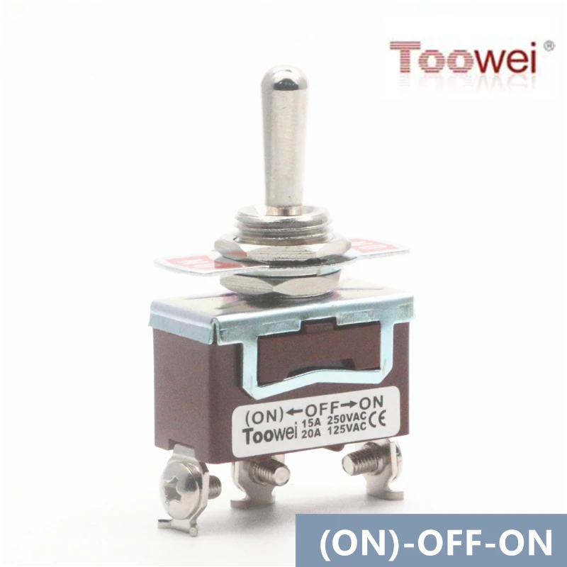Toowei T701RW 3 контакта кратковременный переключатель (вкл.)-ВЫКЛ.-ВКЛ. 15A 250 В/20A 125 В