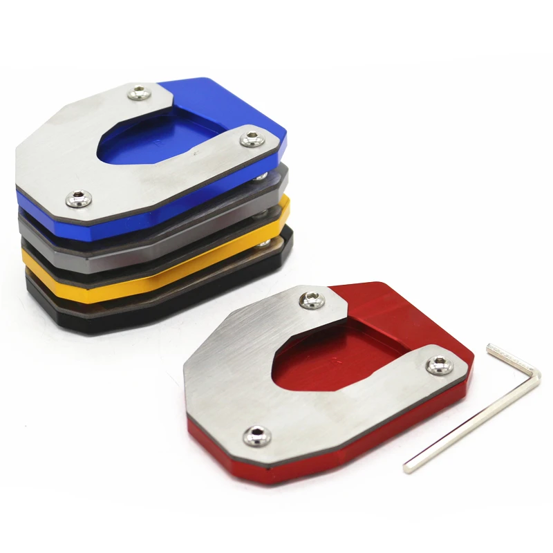 Motorcycle Kickstand Extension Plate Foot Side Stand Enlarge Pad For