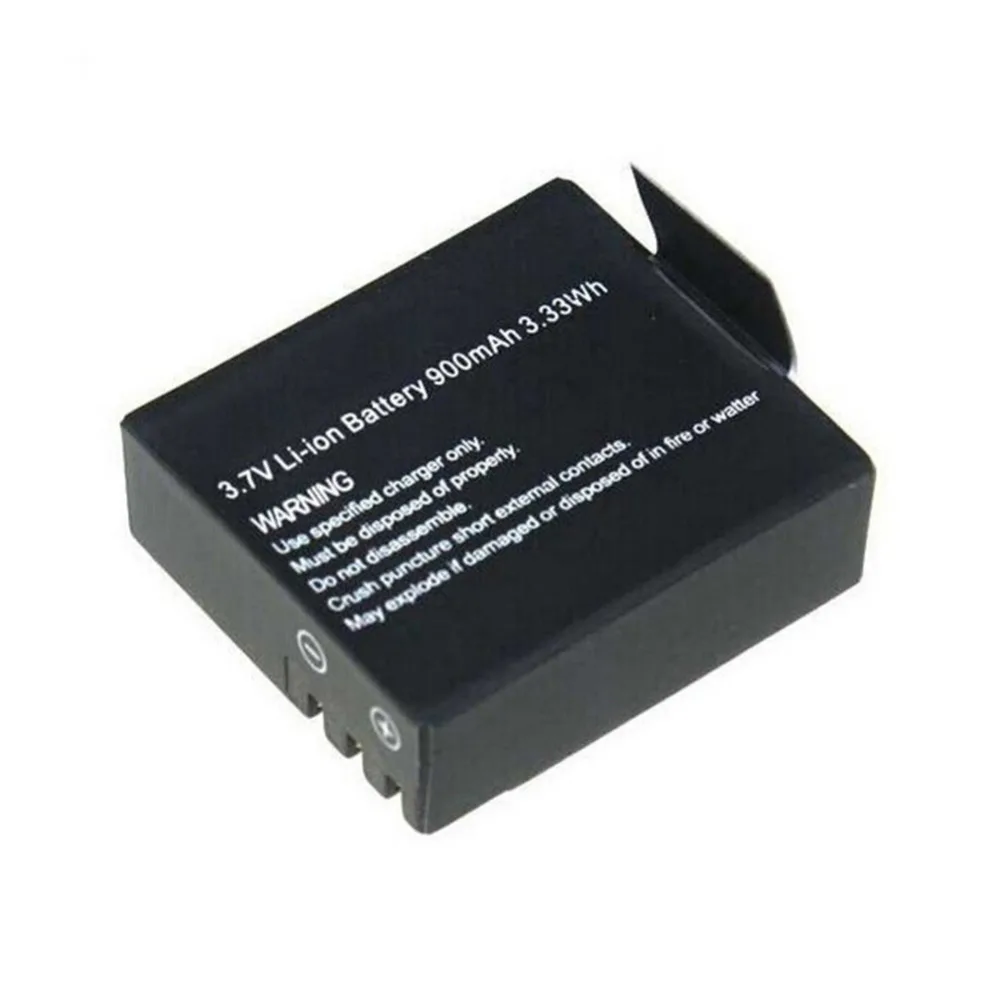 2pcs 900mAh Battery + Dual Charger For SJCAM SJ4000 SJ5000 SJ6000 Akaso v50 pro Sport DV Mini Sport Cam Replacement Batteria - ANKUX Tech Co., Ltd
