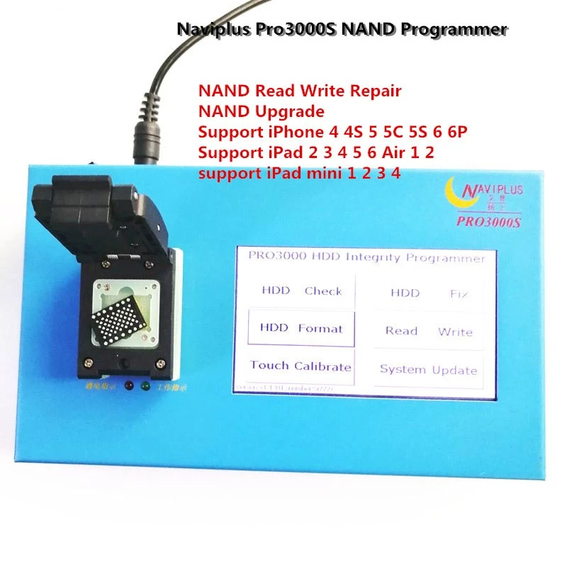 Naviplus Pro3000S JC Pro1000S телефон NAND Программист HDD чтение записи инструмент для iPhone X 8 8Plus 7 7P 6 6S 5 все iPad - Цвет: Naviplus Pro3000S