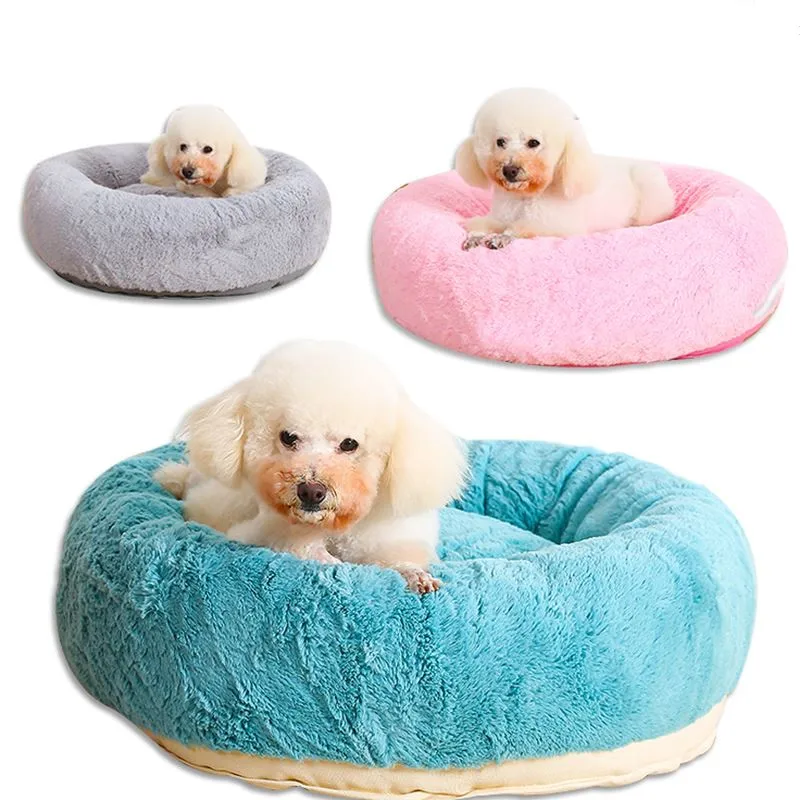 2017 Pet Dog Bed Soft Design Pet Nest With Removable Pet Mat Round