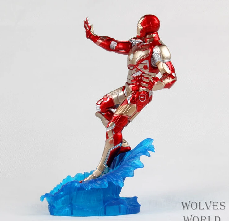 

3pcs/set 24cm Iron Man water Action Figures New brinquedos Collection Figures toys for christmas gift with Retail box