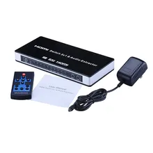 4K 1.4 HDMI Switch 5 Port UHD 5×1 HDMI Switch Audio Extractor With ARC & IR Remote HDMI Switch 4K For PS3 PS4 Apple TV HDTV XBox