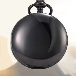 

fashion watch Plain Polished Black Watch Antique Men's Pocket Watch Antique T914