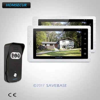 

HOMSECUR 7" Wired Video&Audio Home Intercom 1C2M with IR Night Vision for Apartment