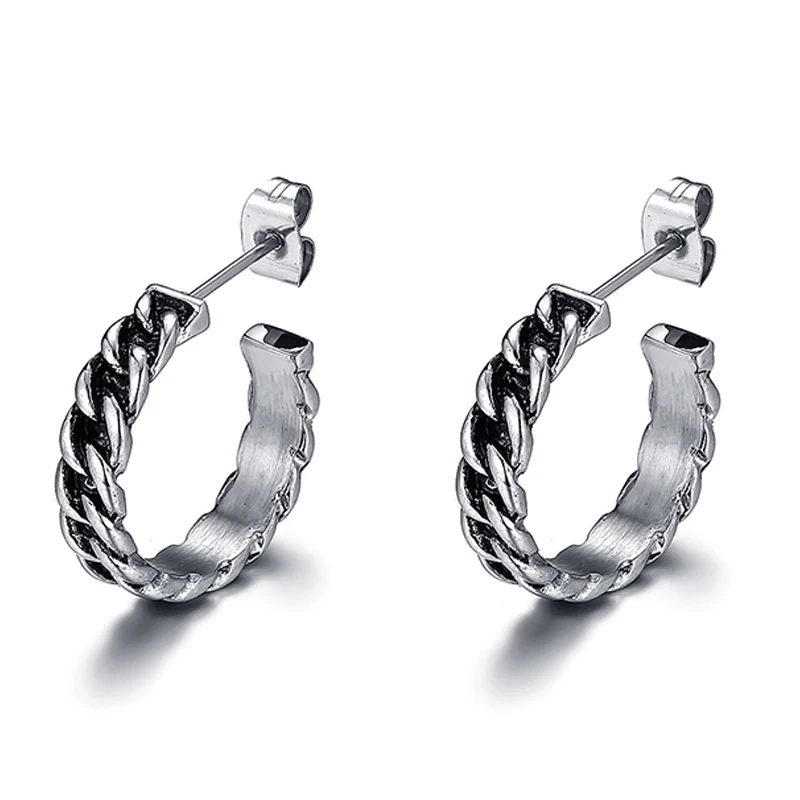 

Chain Buddha Earrings Chain Charm Men's Stud Earrings Pulseira Jewelry Gift Silver Fashion Punk Buddha Earrings Women VE168