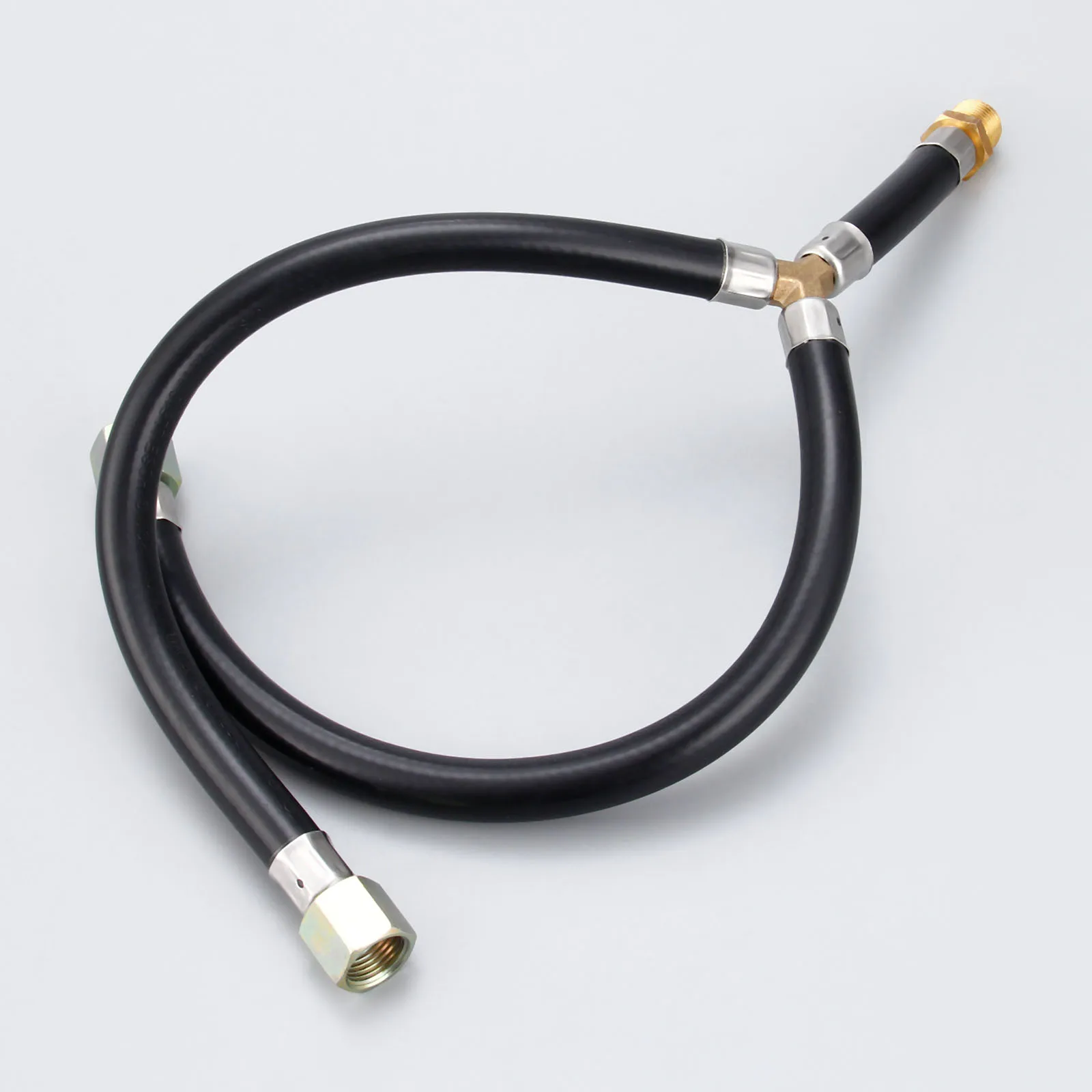 3/8inch Flare Gas Grill Connection Pipe Y Splitter Assemly Parts Inlet Pipe For BBQ stove