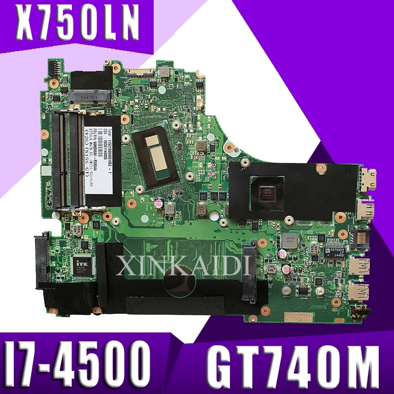  X750LN laptop motherboard For ASUS X750LB X750LN X750L K750L A750L mainboard motherboard test 100% 