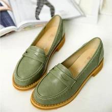 Spring 2015 New England retro shoes round singles shoes thick with small buckle College Wind casual shoes w319