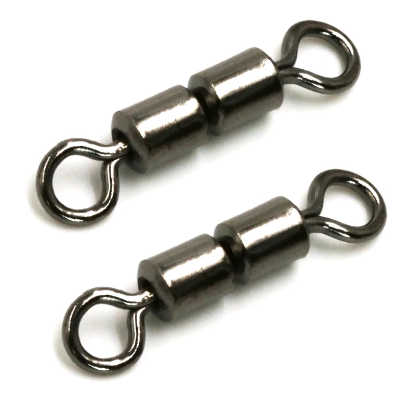 F2052 100pcs/lot High Speed Double Rolling Swivel Barrel Fishing