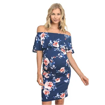 

Vestidos Mujer Summer Maternity Dresses Nursing Dress Pregnant Dress Gravida Off Schouder Robe Grossesse Femme Enceinte Clothes