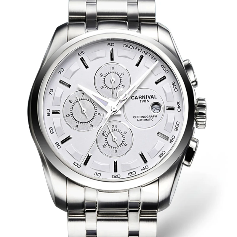 Здесь продается  Carnival Men Watches Automatic Mechanical Brand Luxury Watch Men Sapphire reloj hombre Waterproof Men Watch Wristwatche C-8629-6  Часы