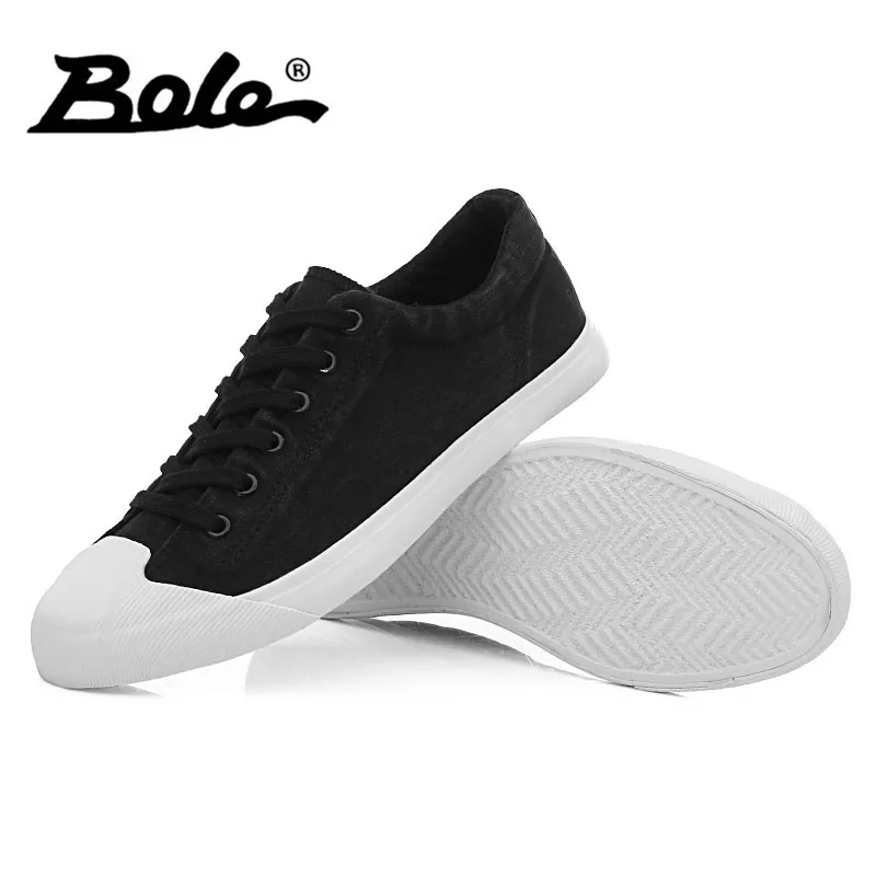 Bole Style gris Mode Casual Respirant Lace Été Chaussures Printemps Confortable vert Hommes Sneakers Up Nouveau Toile Haute Noir nwN0PkO8X